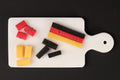 Käse-Snackset | Schwarz Rot Gold zur WM26 | Mit gratis Deutschland Fanset